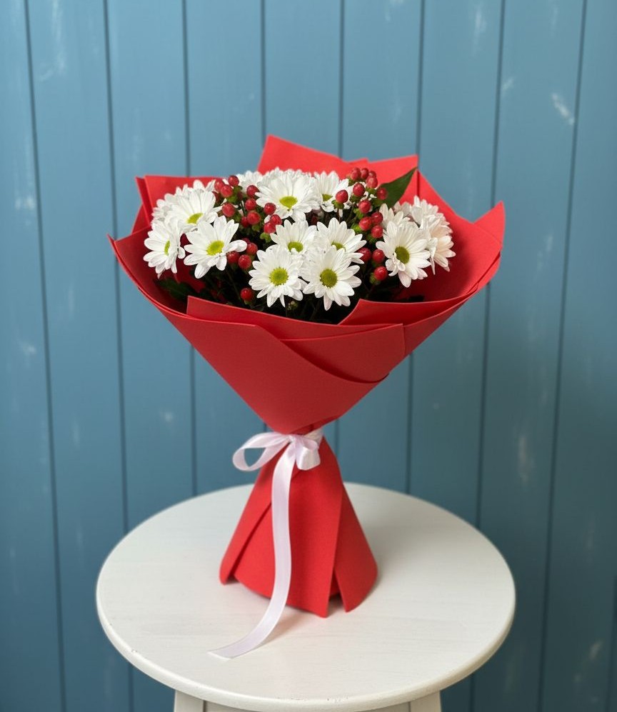 Букет цветов из: Хризантемы в Немчиновке