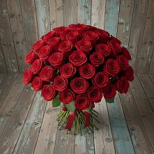 Букет 55 Красных роз Фридом #REPLACE_PRED# Немчиновке