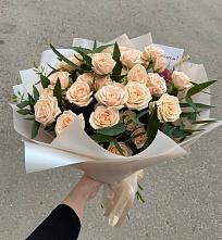 Букет Кремовые розы Латте в Немчиновке