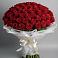 Букет 101 Красная роза Блэк Мэджик в Немчиновке