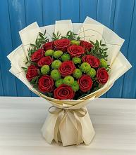 Букет цветов из:  Розы и Хризантемы #REPLACE_PRED# Немчиновке