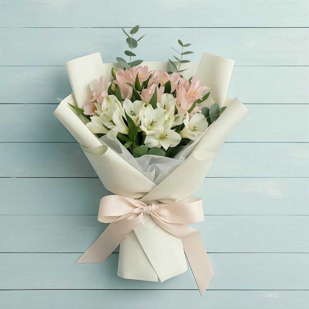 Букет цветов из: Альстромерии в Немчиновке