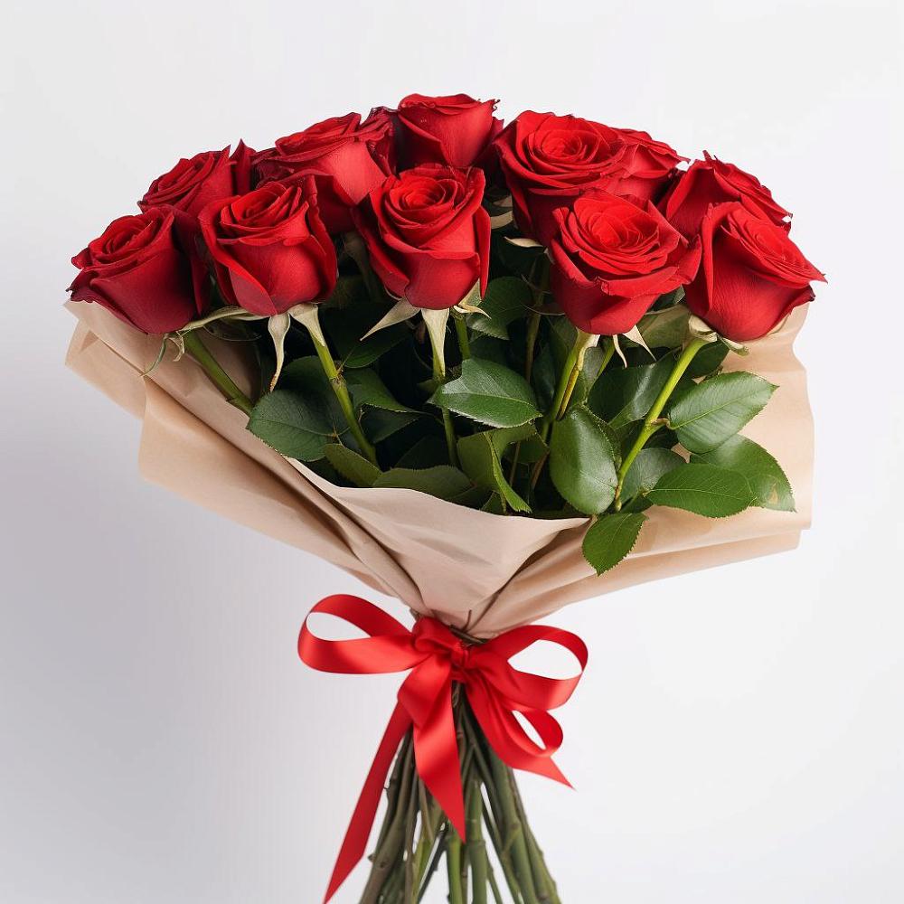 Букет 11 Красных роз Эдлесс Лав в Немчиновке